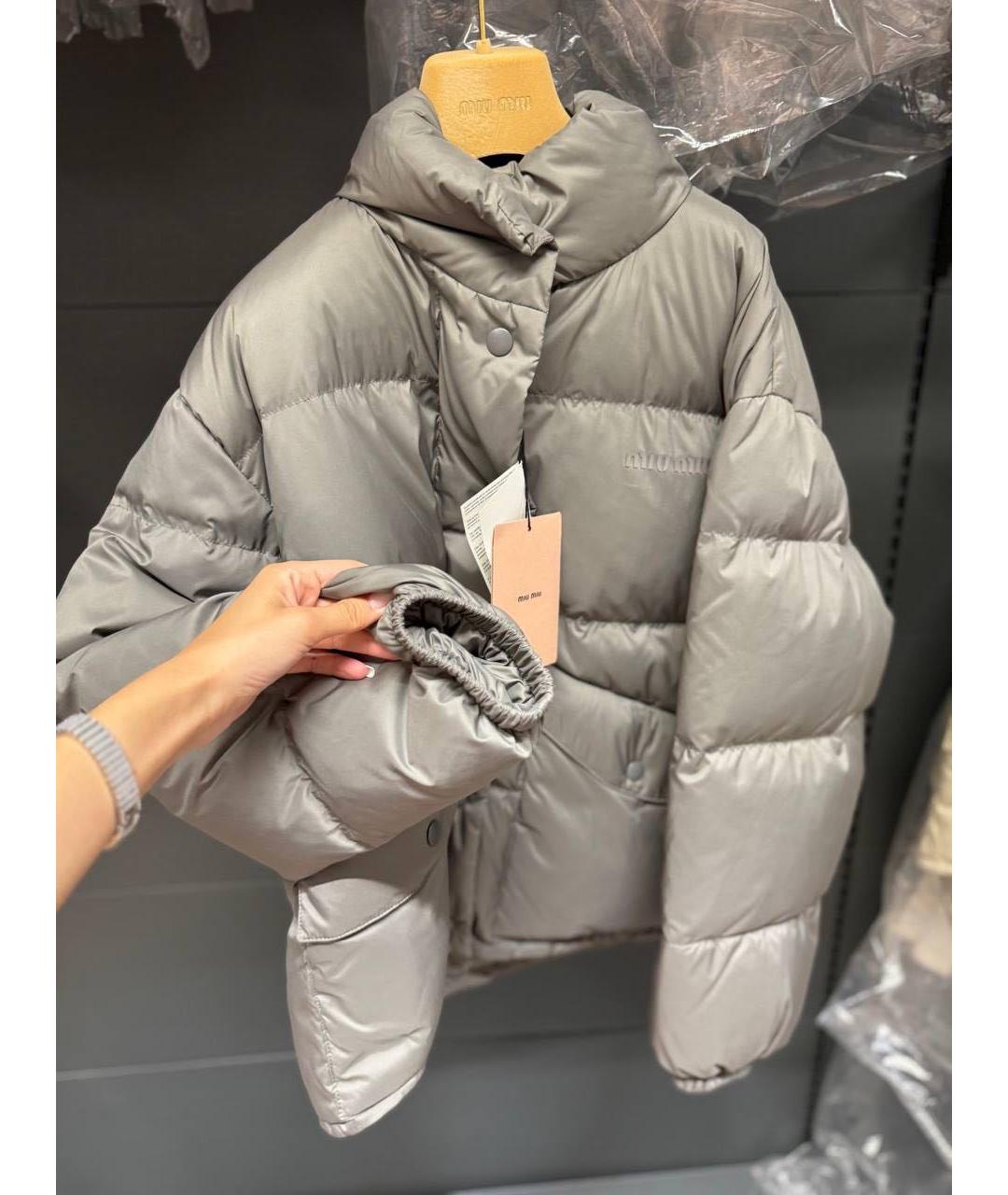MIU MIU Серая куртка, фото 5