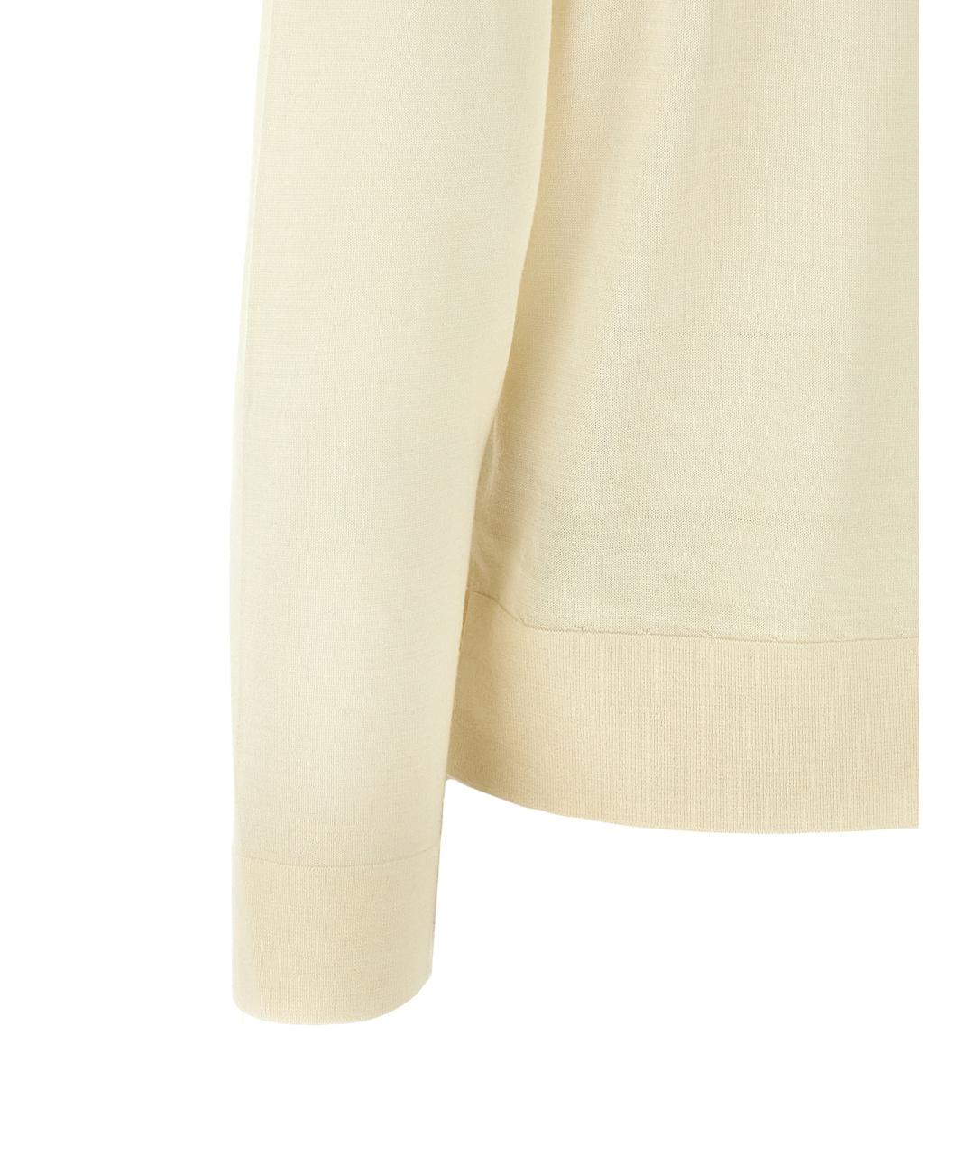 TORY BURCH Бежевый шерстяной кардиган, фото 4