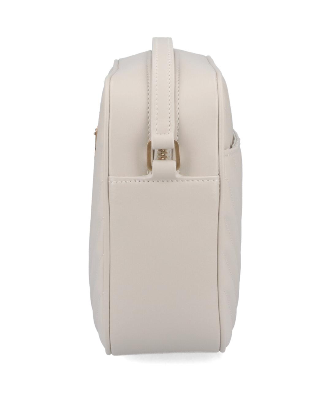 SAINT LAURENT Белая кожаная сумка через плечо, фото 5