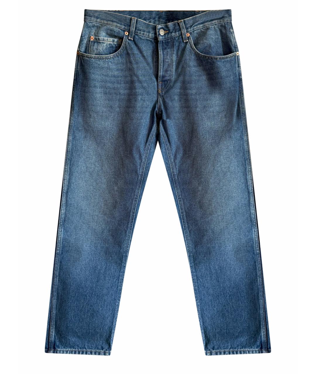 GUCCI Синие хлопковые джинсы скинни, фото 1