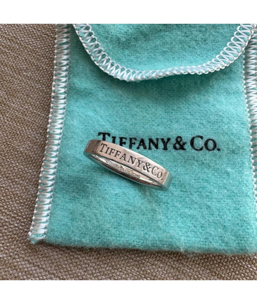 TIFFANY&CO Серебряное платиновое кольцо, фото 9
