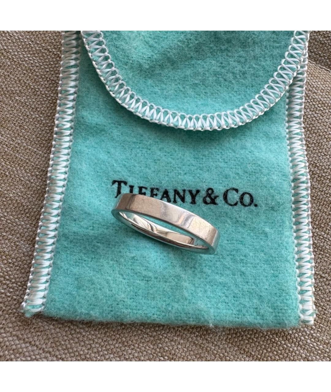 TIFFANY&CO Серебряное платиновое кольцо, фото 3