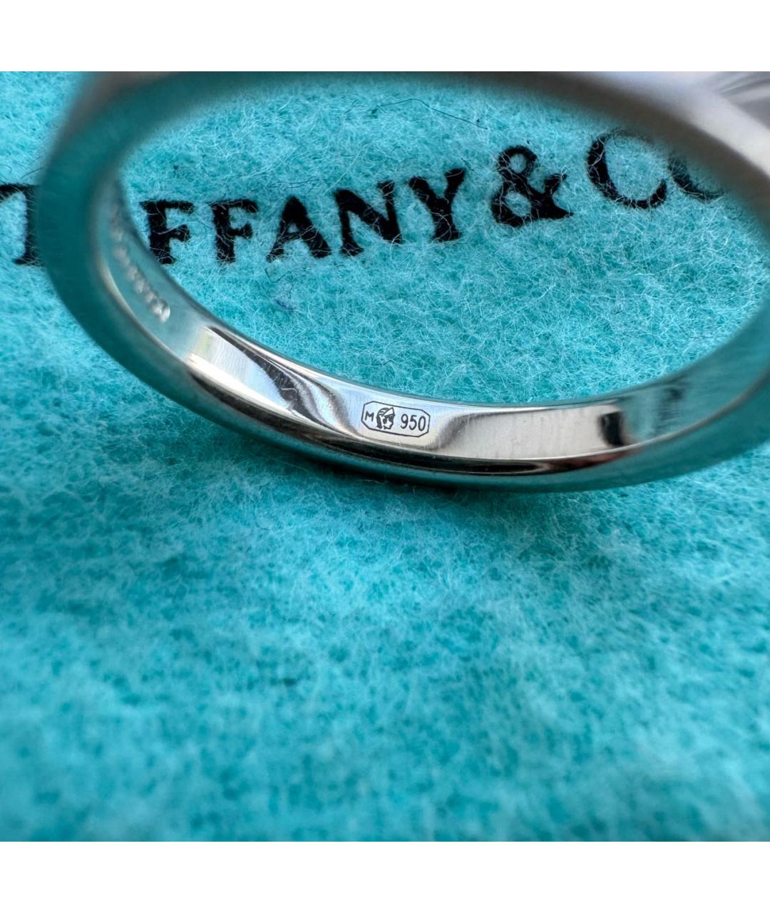 TIFFANY&CO Серебряное платиновое кольцо, фото 6