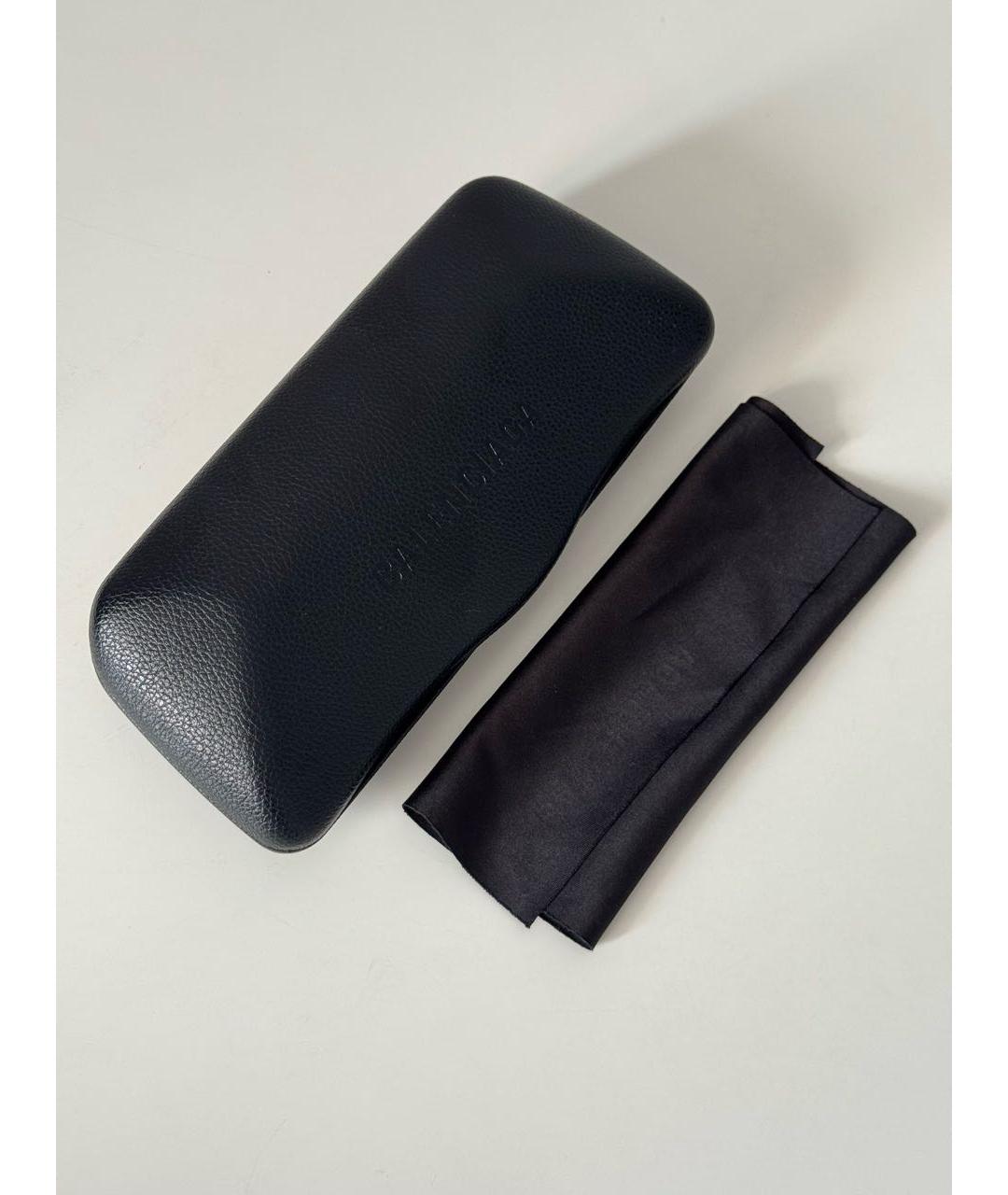 BALENCIAGA Черные пластиковые солнцезащитные очки, фото 4