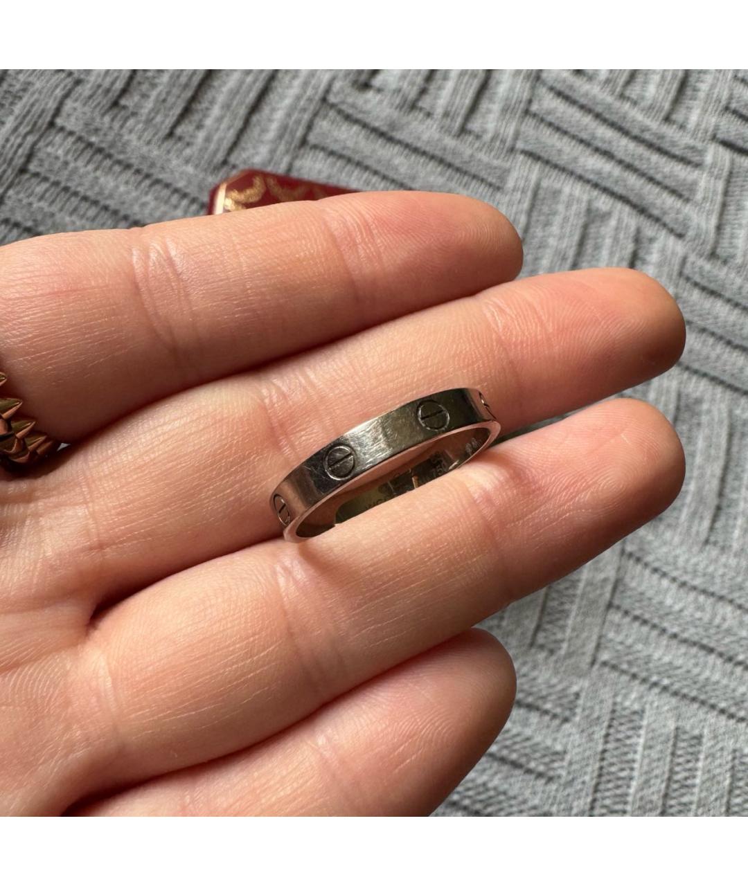 CARTIER Серое кольцо из белого золота, фото 4