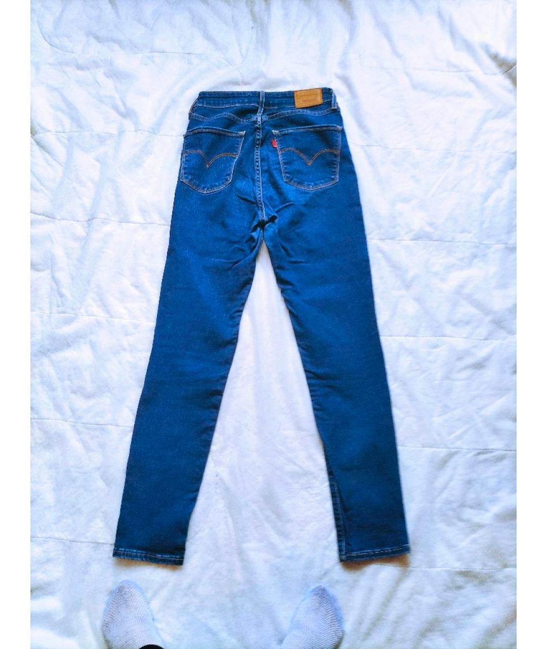 LEVI'S Синие хлопковые джинсы слим, фото 2