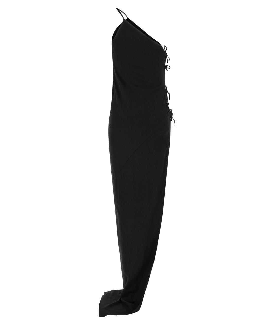 RICK OWENS DRKSHDW Черное хлопковое платье, фото 2