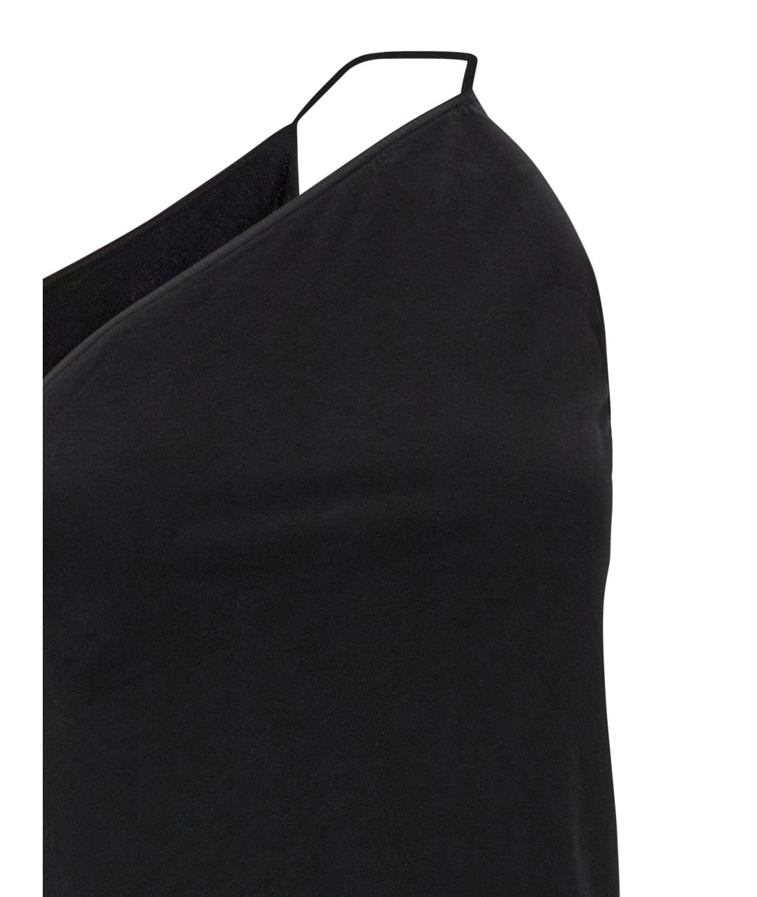 RICK OWENS DRKSHDW Черное хлопковое платье, фото 4