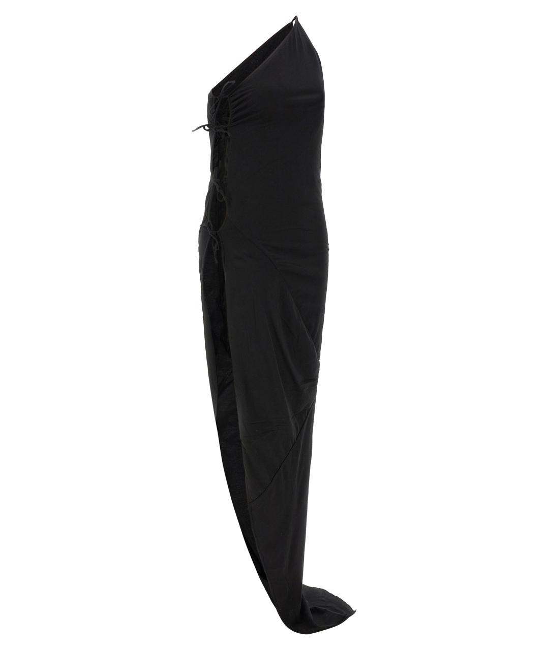 RICK OWENS DRKSHDW Черное хлопковое платье, фото 3