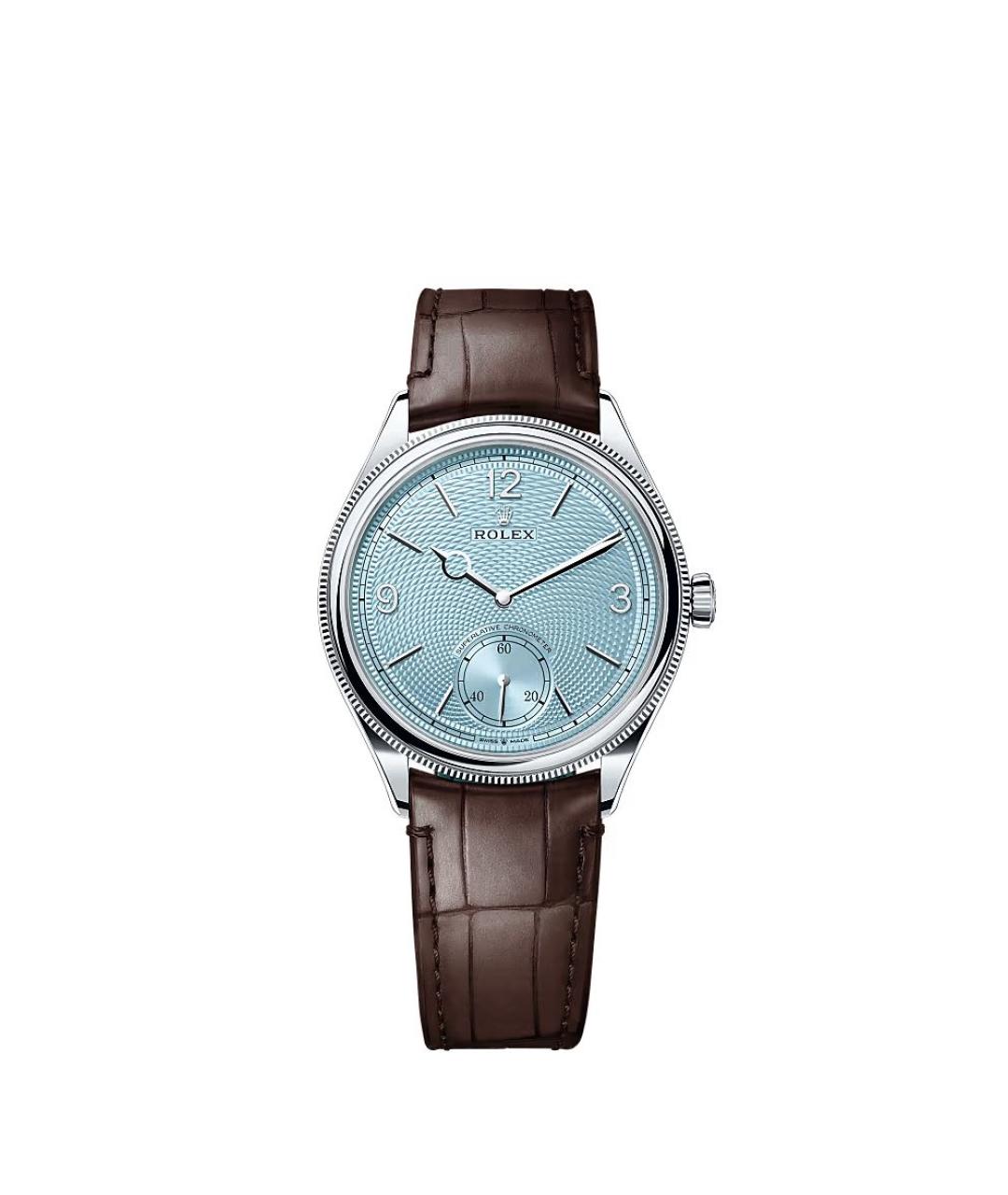 ROLEX Бирюзовые платиновые часы, фото 1
