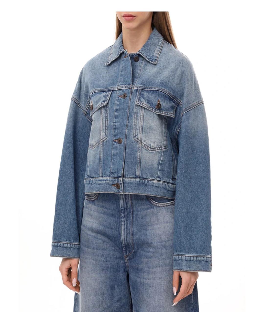 WEEKEND MAX MARA Голубая деним куртка, фото 2