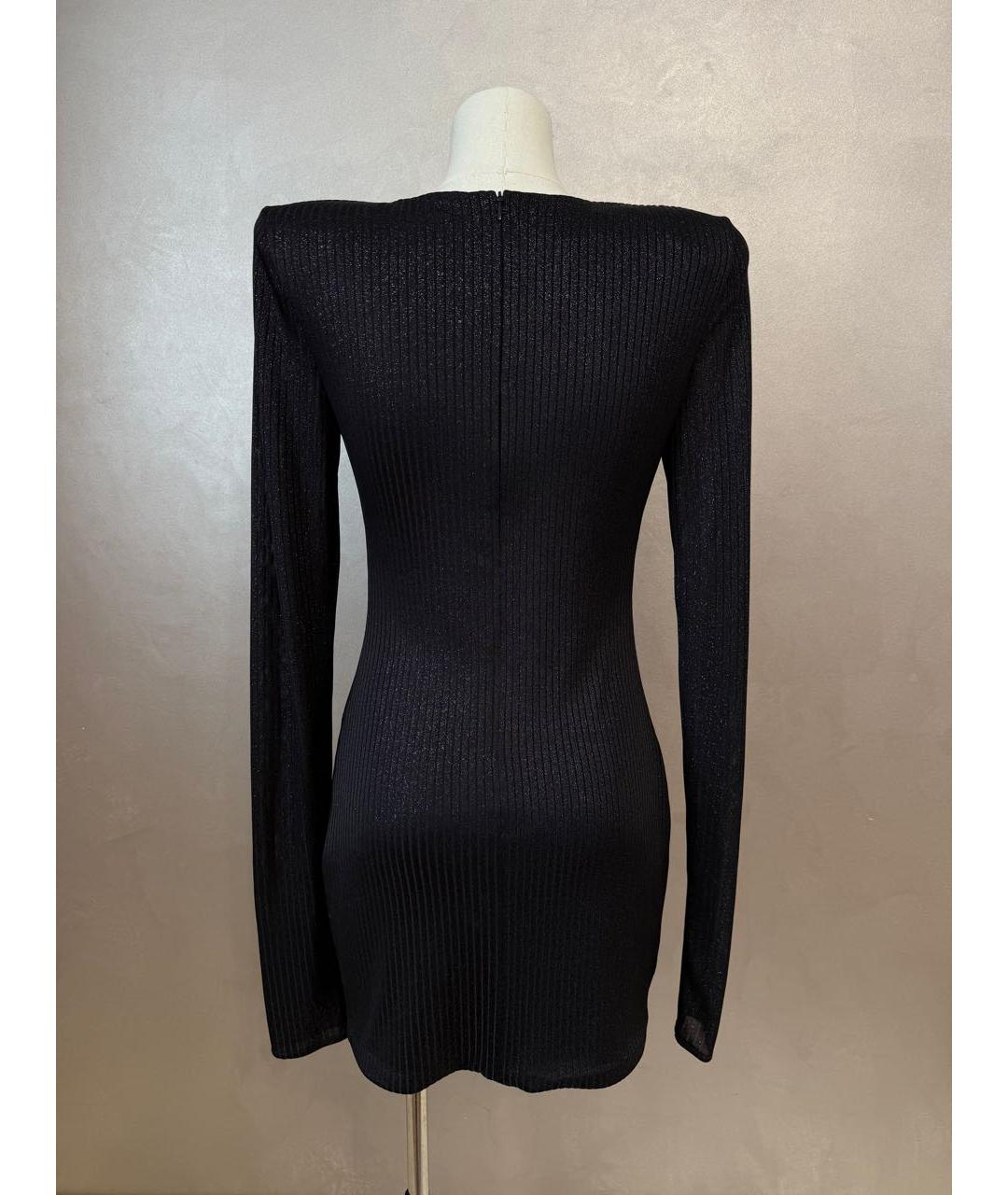 ALEXANDRE VAUTHIER Черное полиэстеровое коктейльное платье, фото 6