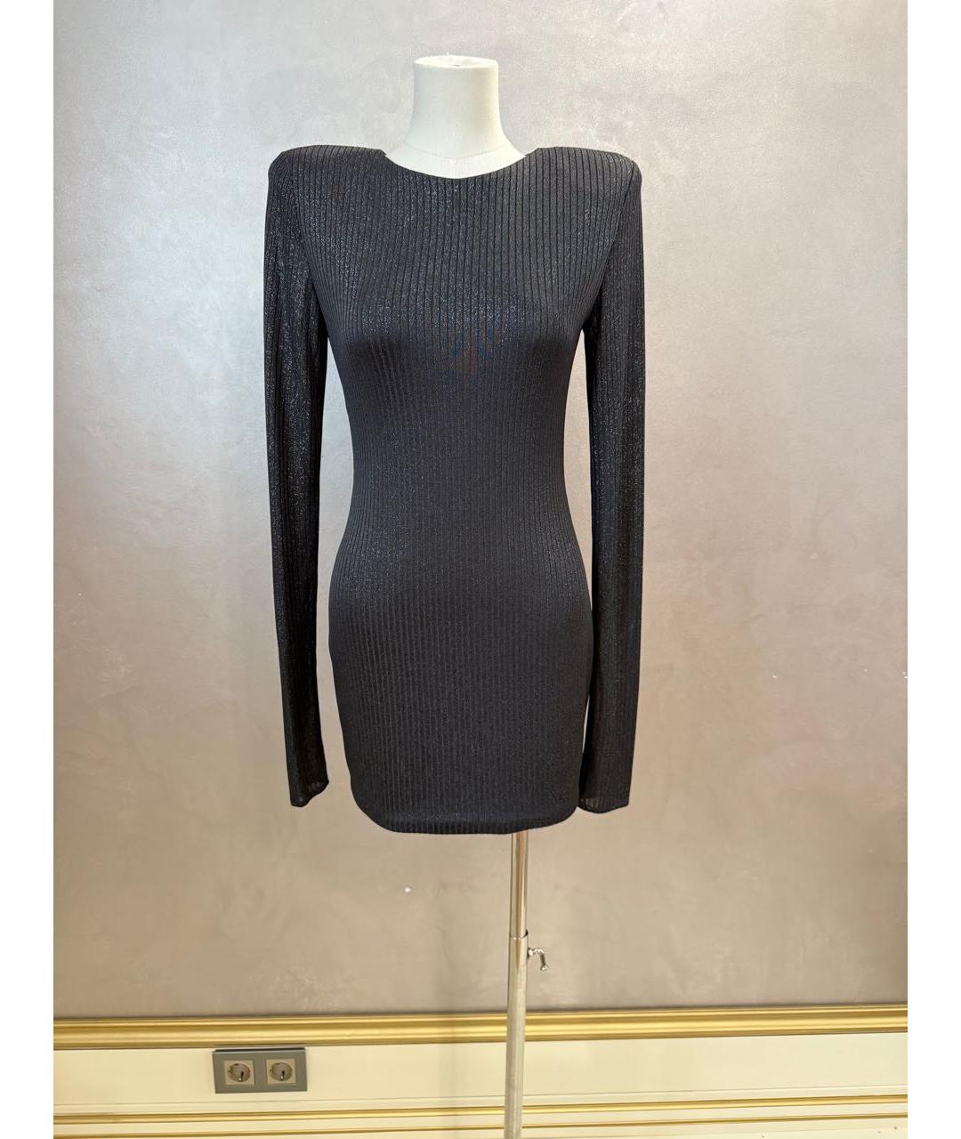 ALEXANDRE VAUTHIER Черное полиэстеровое коктейльное платье, фото 9