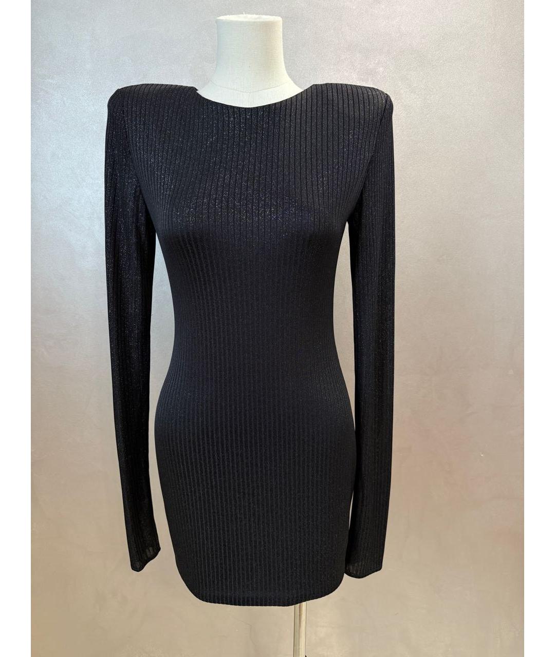 ALEXANDRE VAUTHIER Черное полиэстеровое коктейльное платье, фото 3