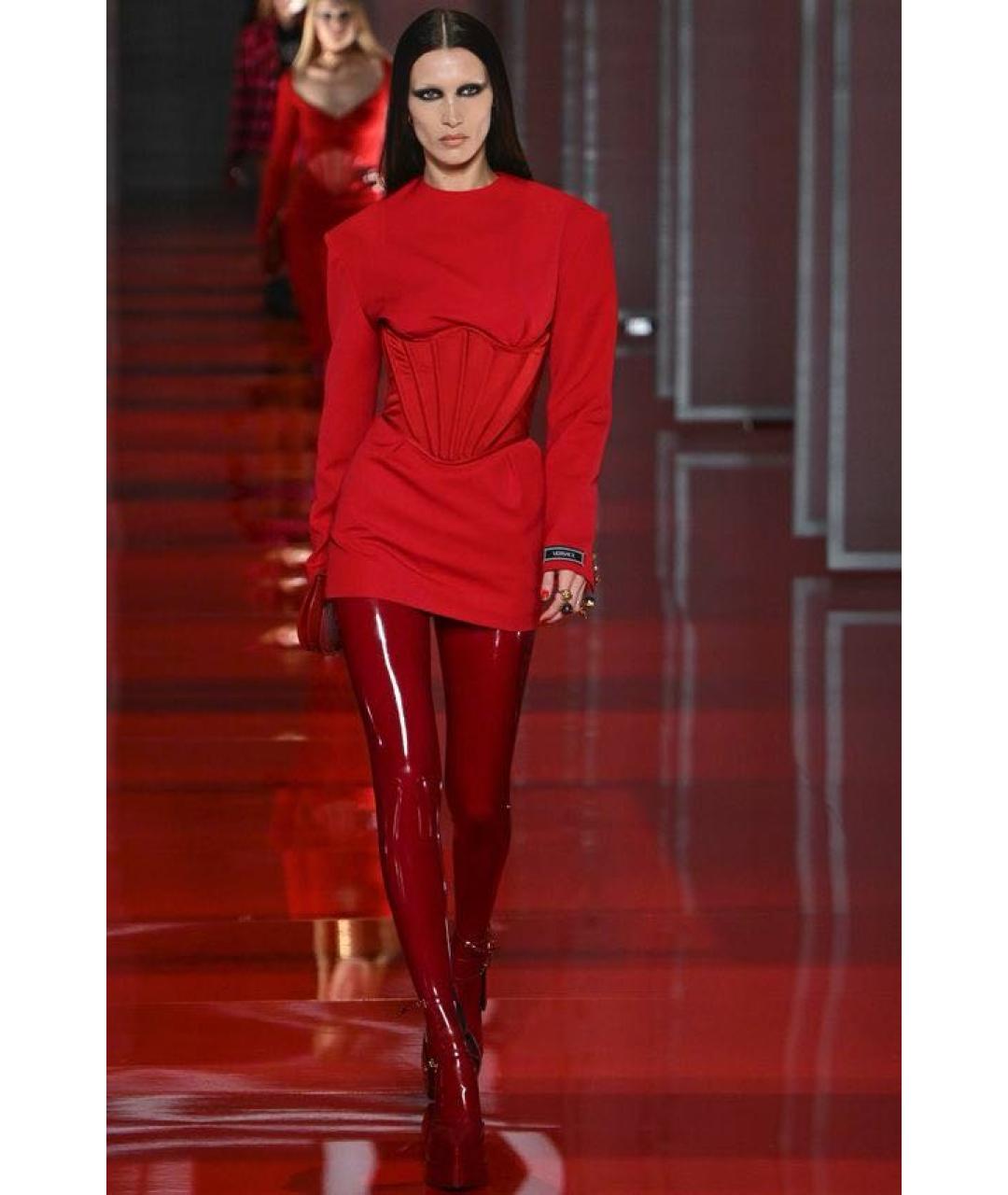 VERSACE Красное коктейльное платье, фото 2