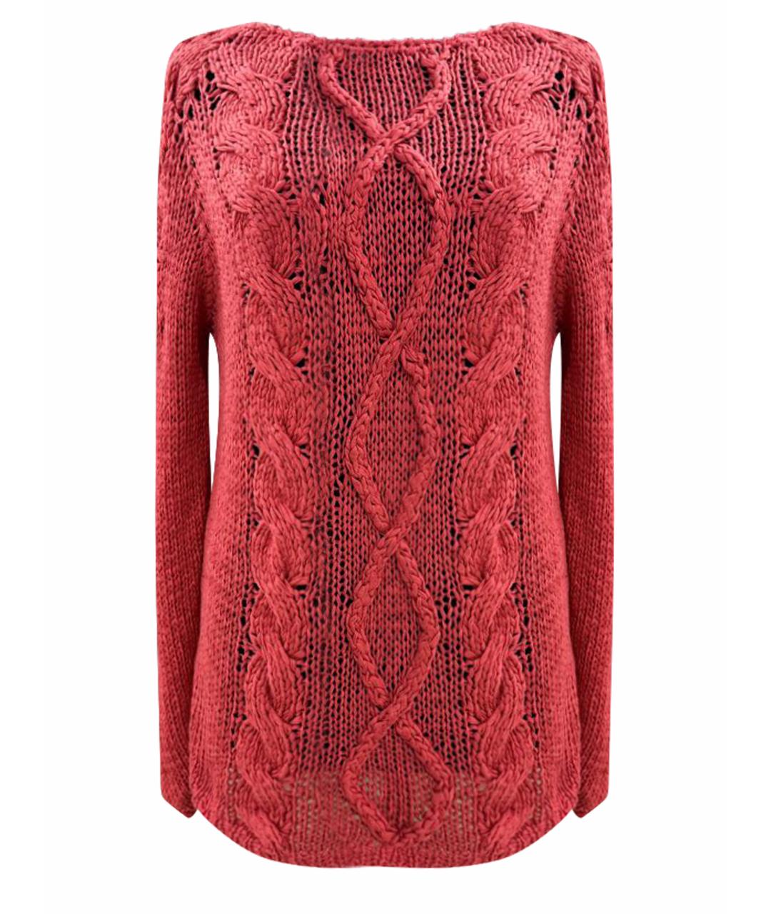 BRUNELLO CUCINELLI Коралловый хлопковый джемпер / свитер, фото 1