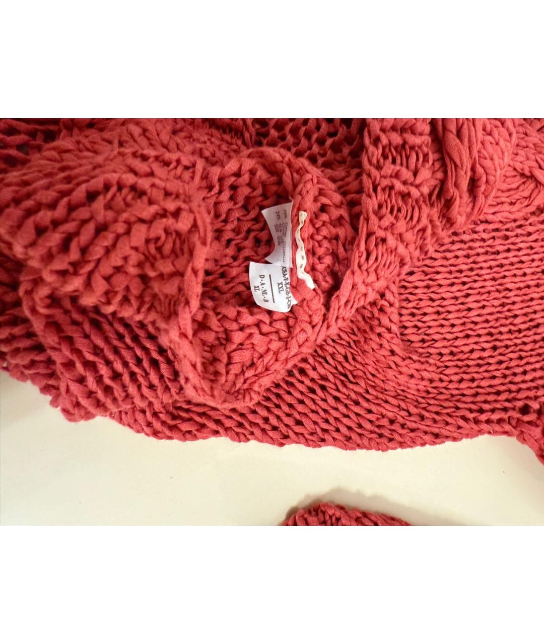 BRUNELLO CUCINELLI Коралловый хлопковый джемпер / свитер, фото 6