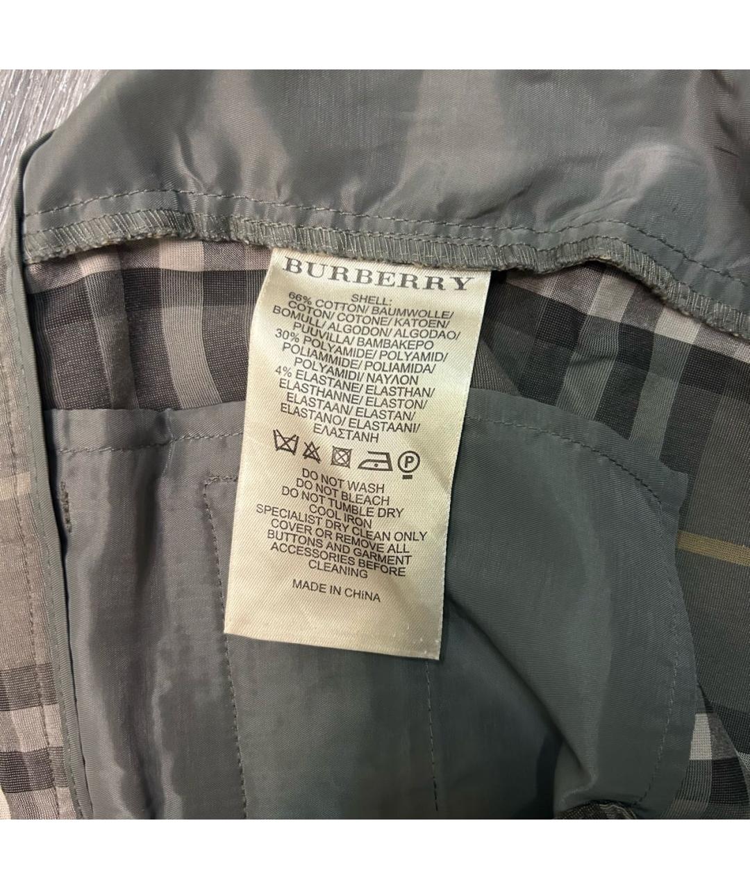 BURBERRY Хлопковые шорты, фото 8