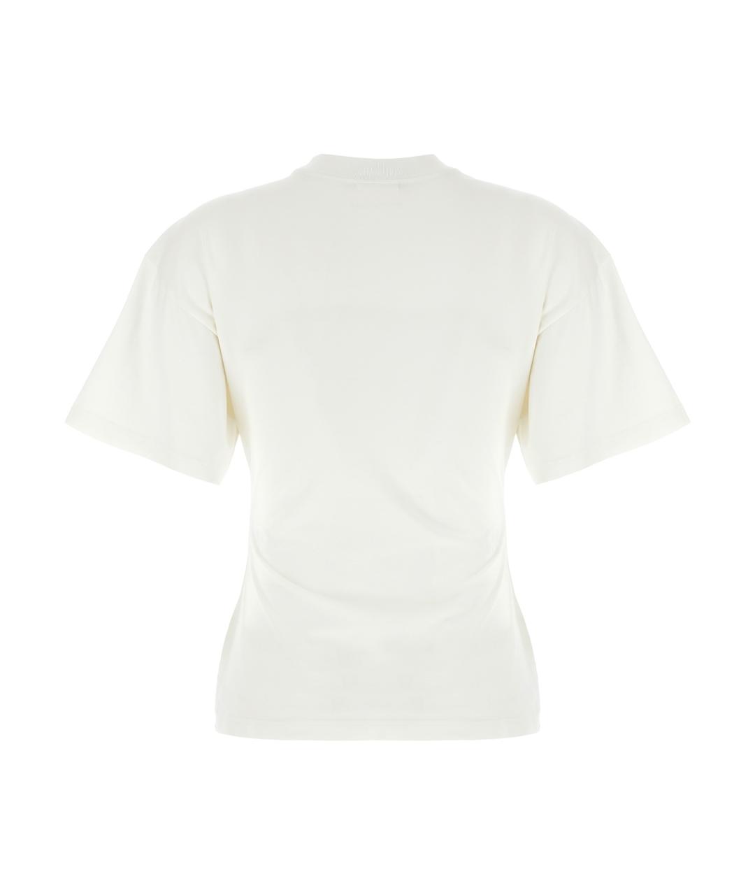 COURREGES Белая хлопковая футболка, фото 2
