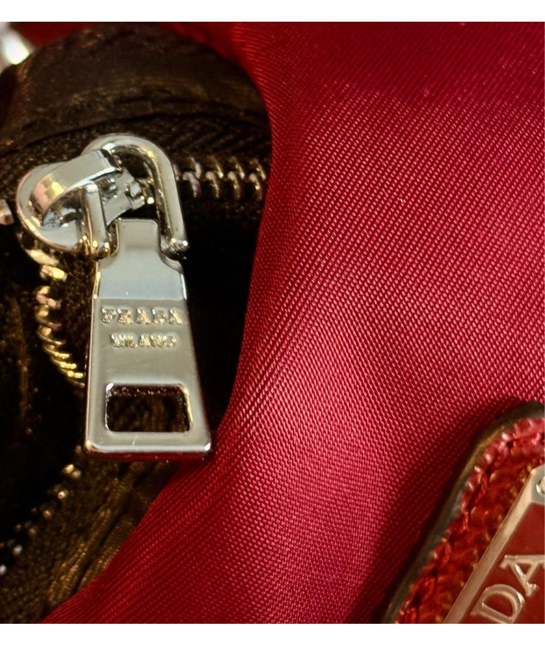 PRADA Красная сумка через плечо, фото 3