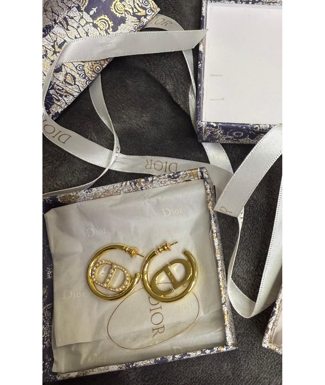 CHRISTIAN DIOR Золотые серьги, фото 3