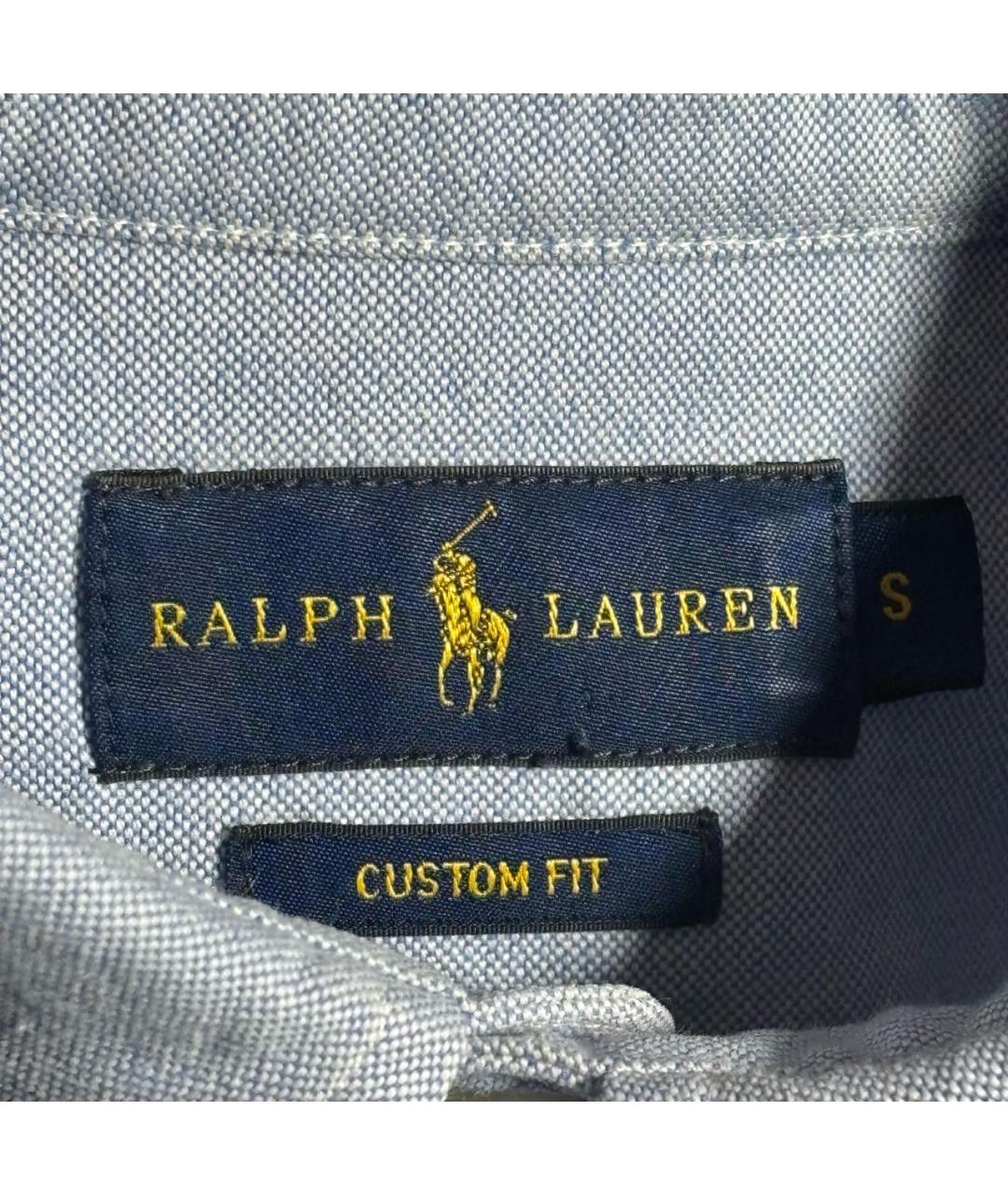 POLO RALPH LAUREN Голубая хлопковая рубашка, фото 3