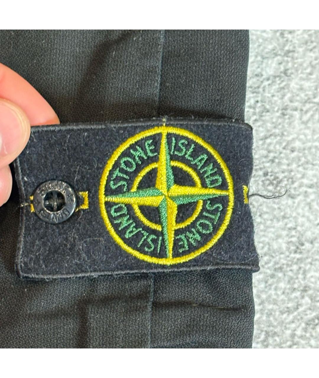 STONE ISLAND Черные хлопковые шорты, фото 5