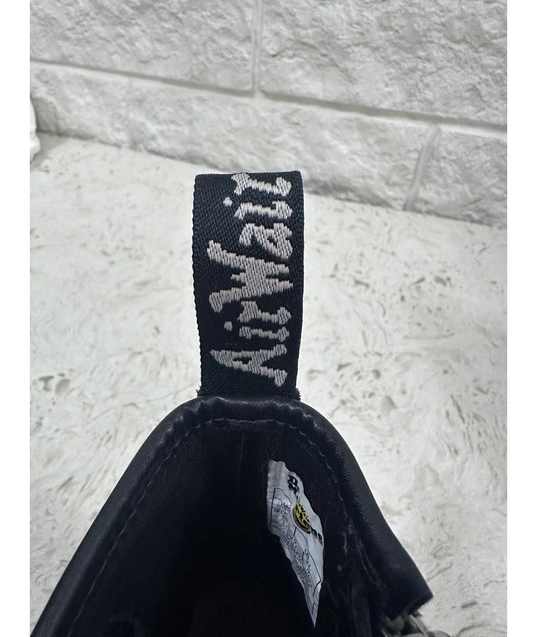 RICK OWENS Черные кожаные ботинки, фото 5
