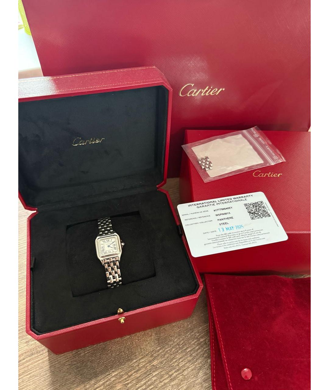 CARTIER Серебряные часы, фото 5