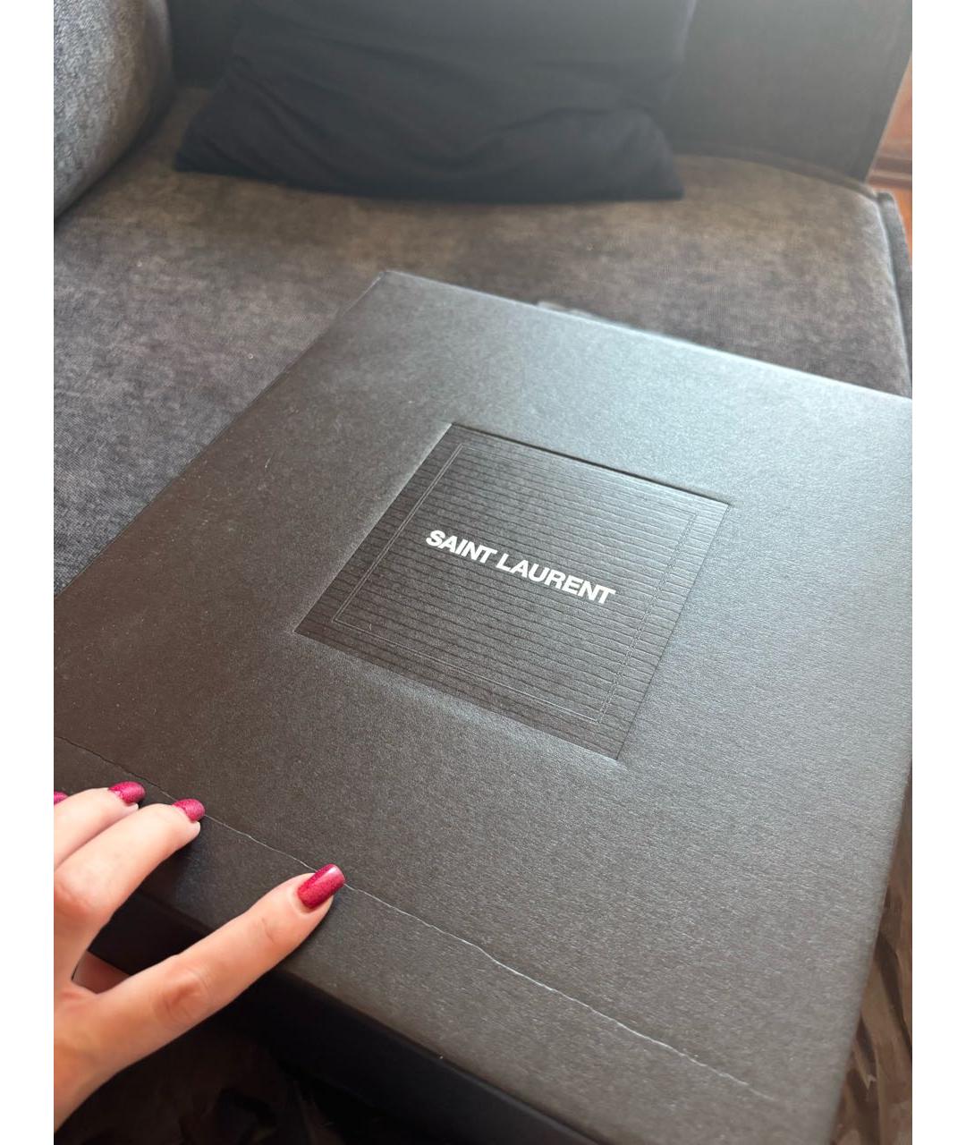 SAINT LAURENT Белые кожаные кеды, фото 6