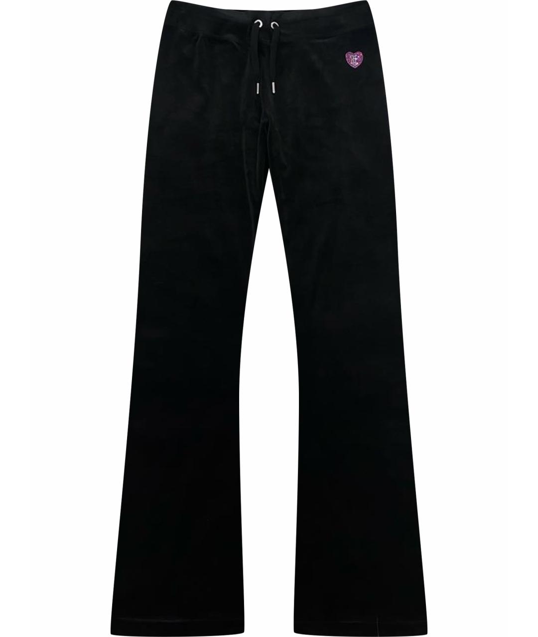 JUICY COUTURE Черные велюровые спортивные брюки и шорты, фото 1