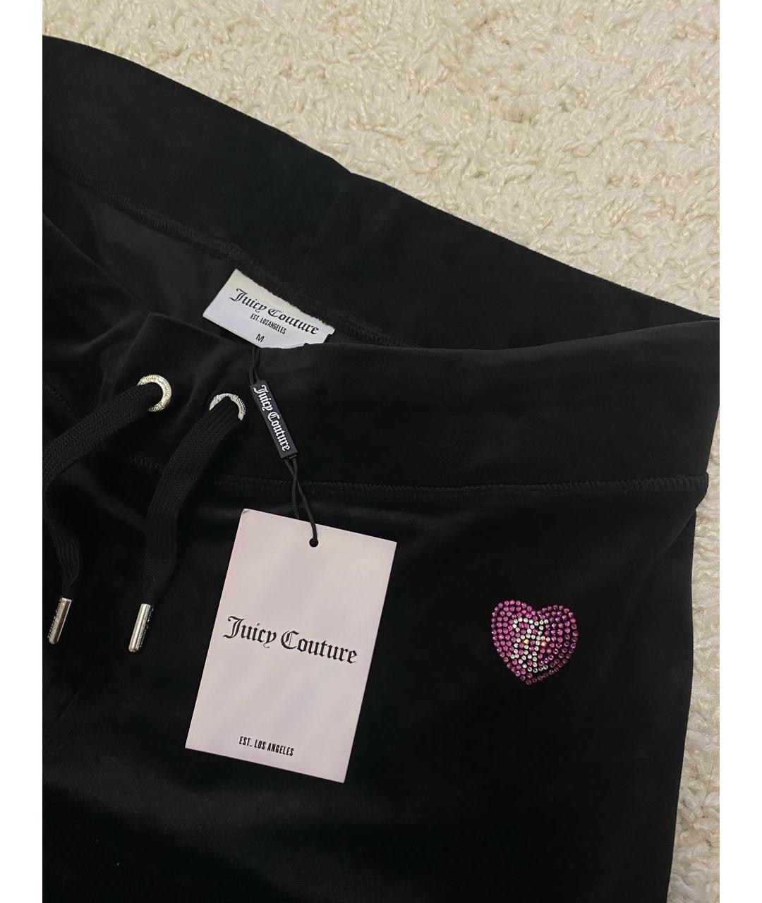 JUICY COUTURE Черные велюровые спортивные брюки и шорты, фото 2
