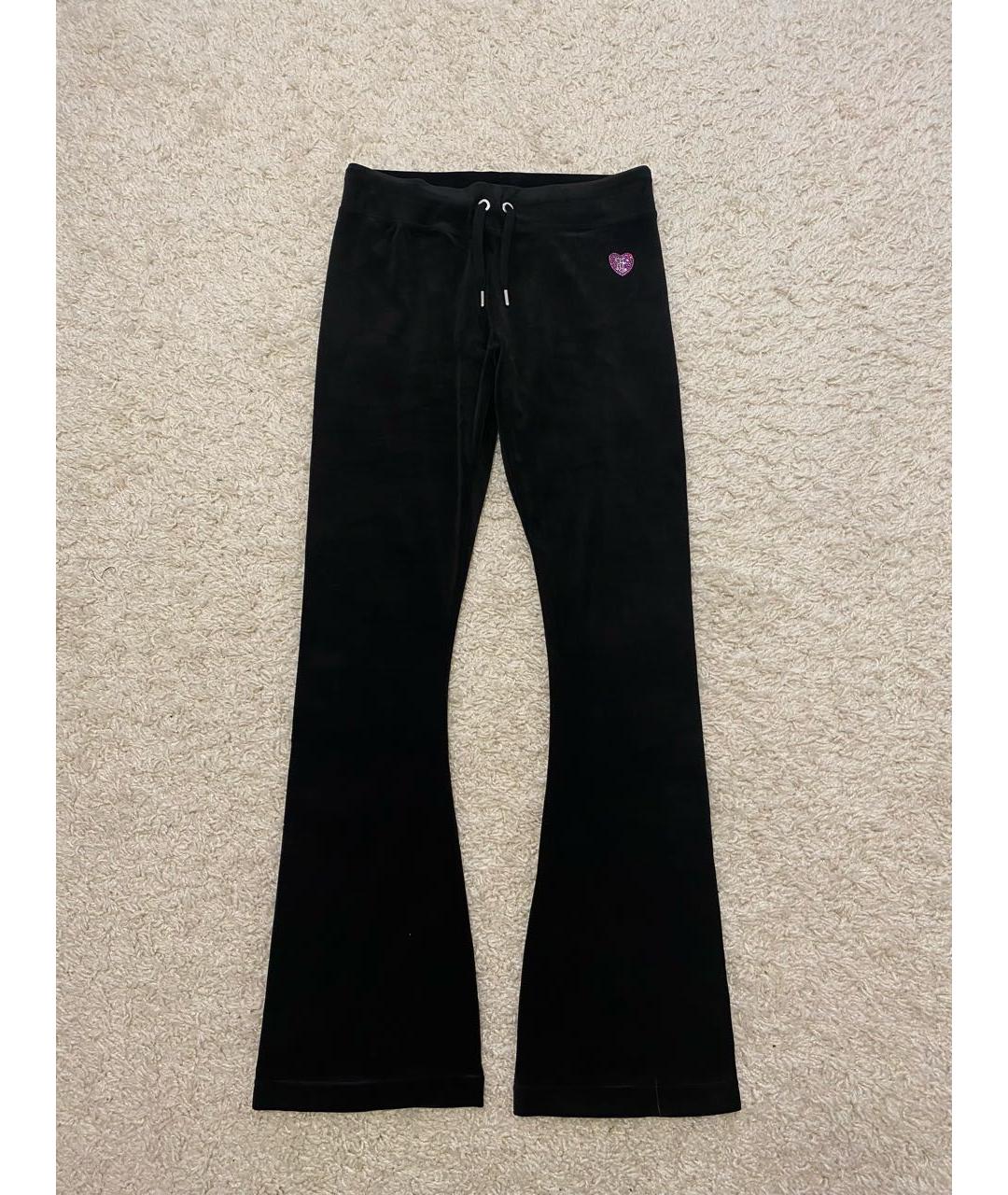 JUICY COUTURE Черные велюровые спортивные брюки и шорты, фото 8