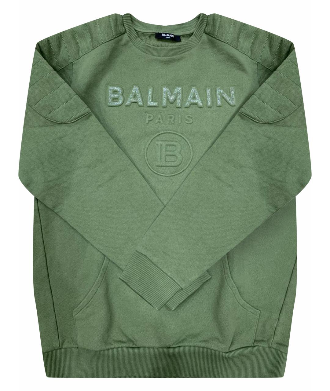 BALMAIN Хаки хлопковый жакет / жилет, фото 1