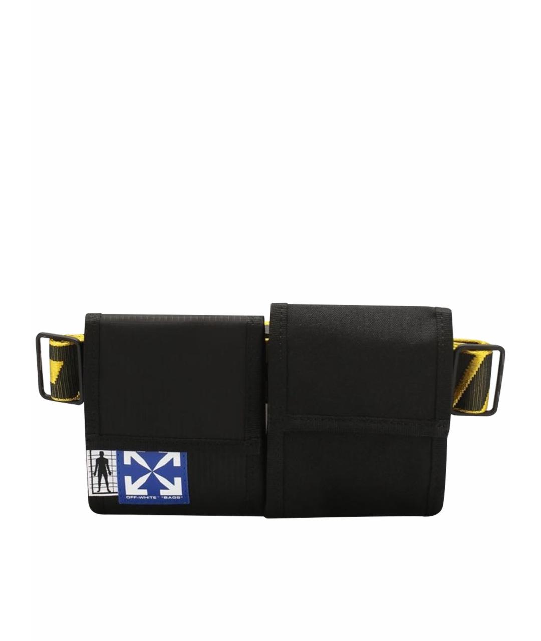 OFF-WHITE Черная поясная сумка, фото 1