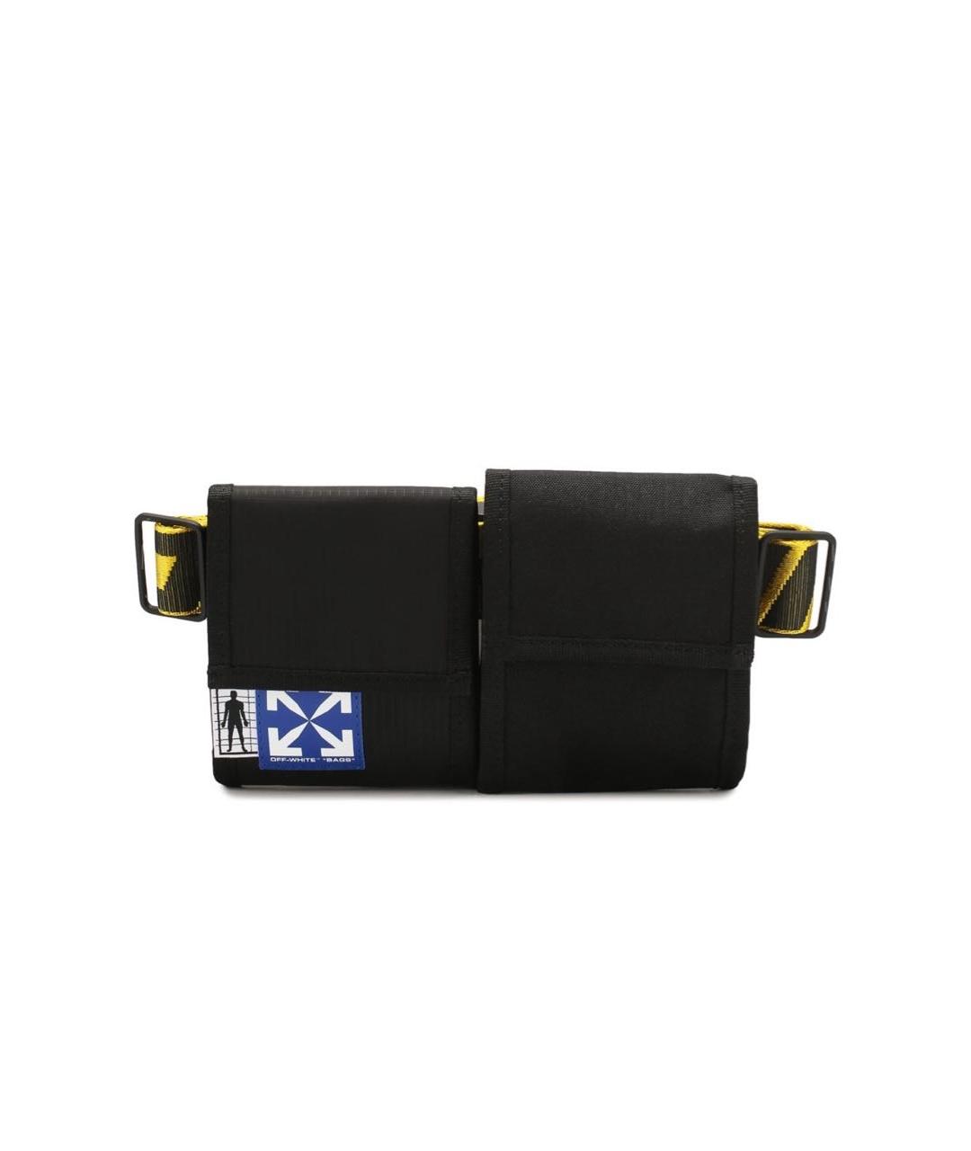 OFF-WHITE Черная поясная сумка, фото 5