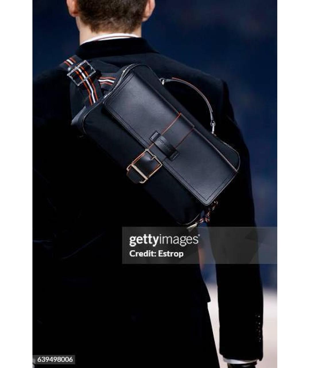 DIOR HOMME Черная тканевая сумка на плечо, фото 5