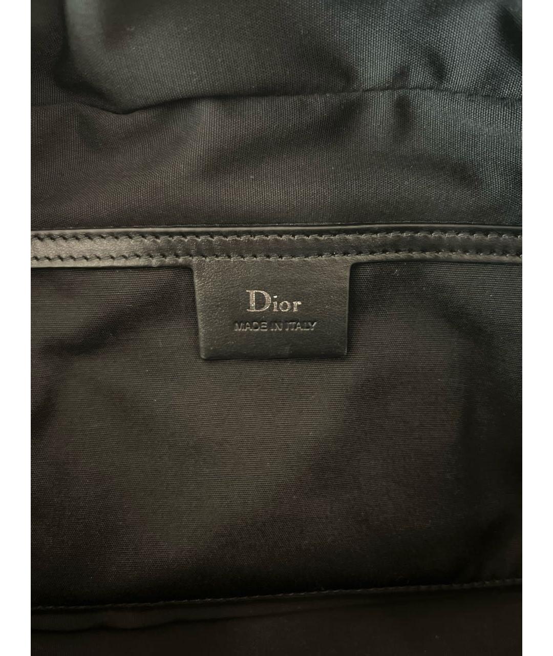 DIOR HOMME Черная тканевая сумка на плечо, фото 6
