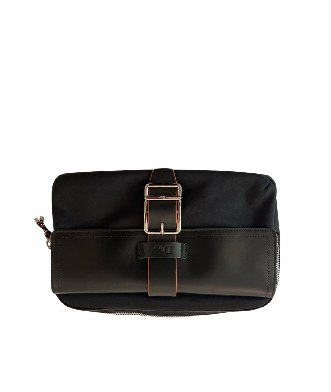 DIOR HOMME Черная тканевая сумка на плечо, фото 1