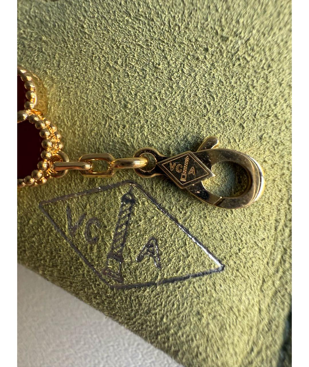 VAN CLEEF & ARPELS Бордовый комплект из желтого золота, фото 7