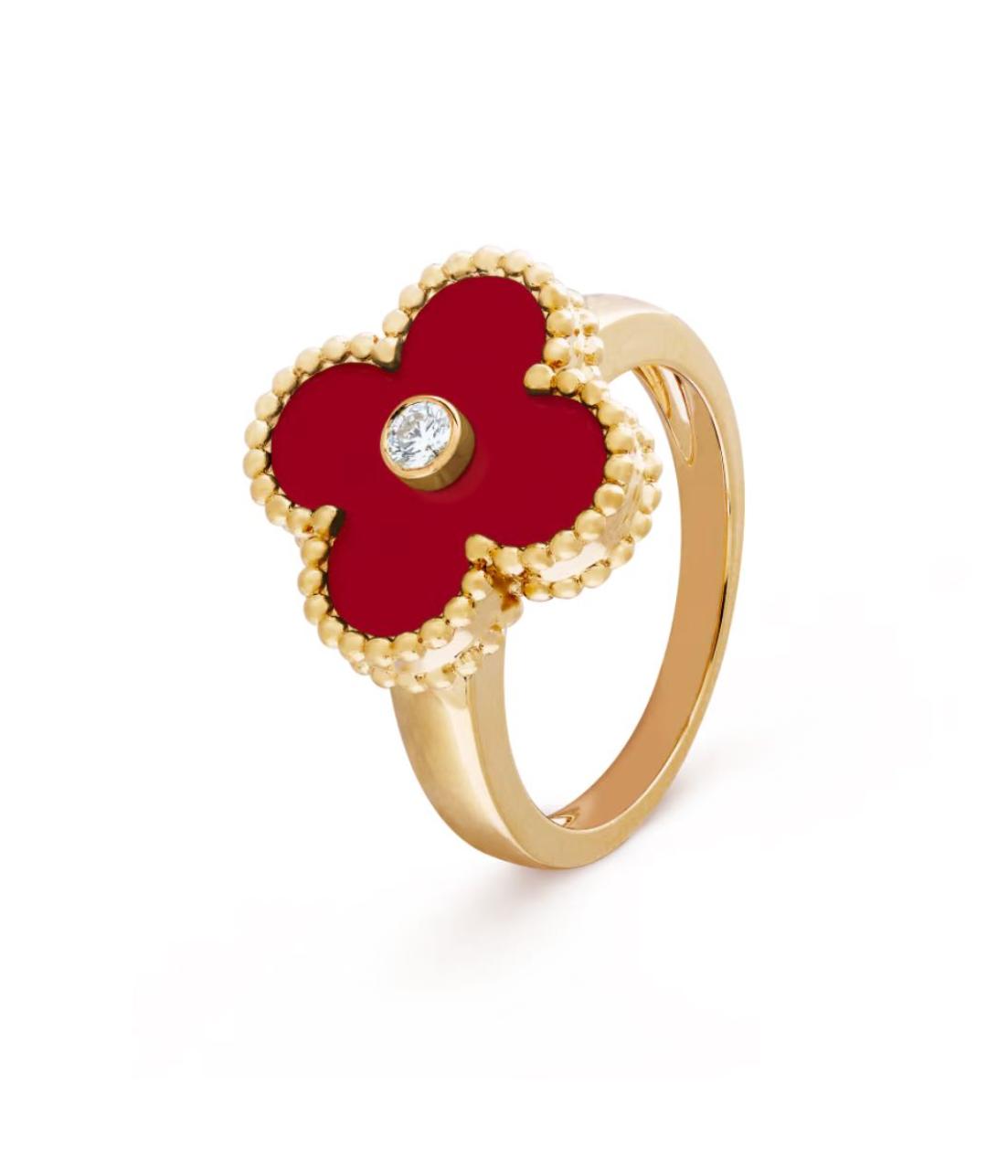 VAN CLEEF & ARPELS Бордовый комплект из желтого золота, фото 2