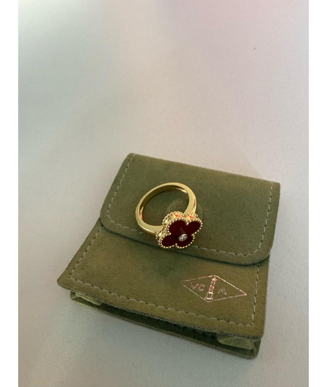 VAN CLEEF & ARPELS Бордовый комплект из желтого золота, фото 4