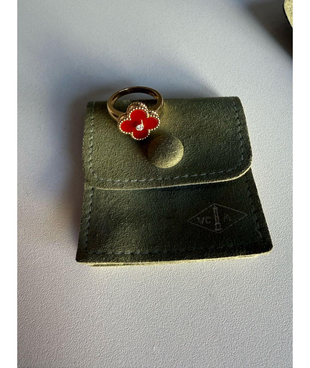 VAN CLEEF & ARPELS Бордовый комплект из желтого золота, фото 6