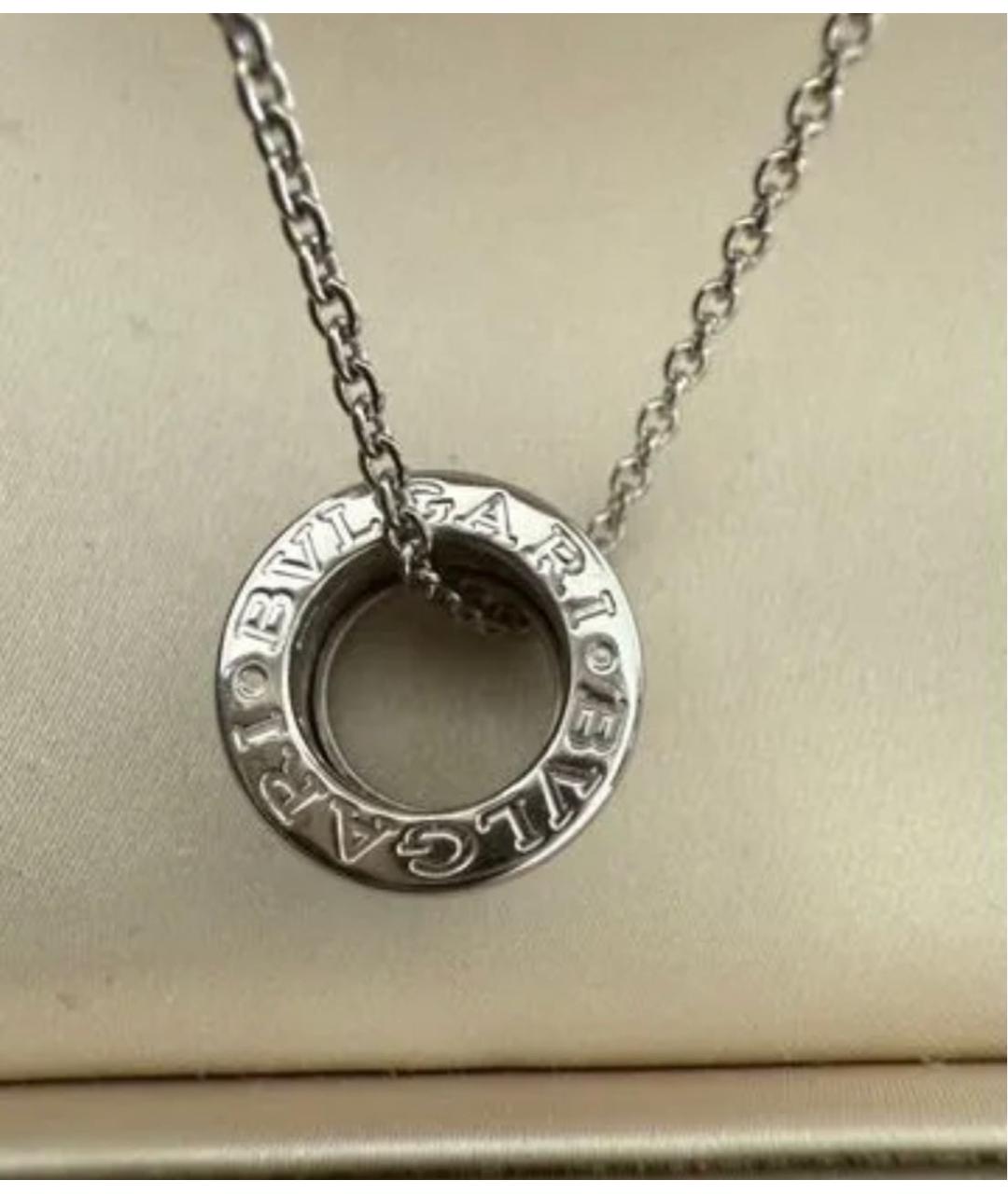 BVLGARI Белое колье из белого золота, фото 4