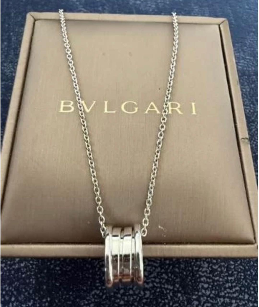 BVLGARI Белое колье из белого золота, фото 3