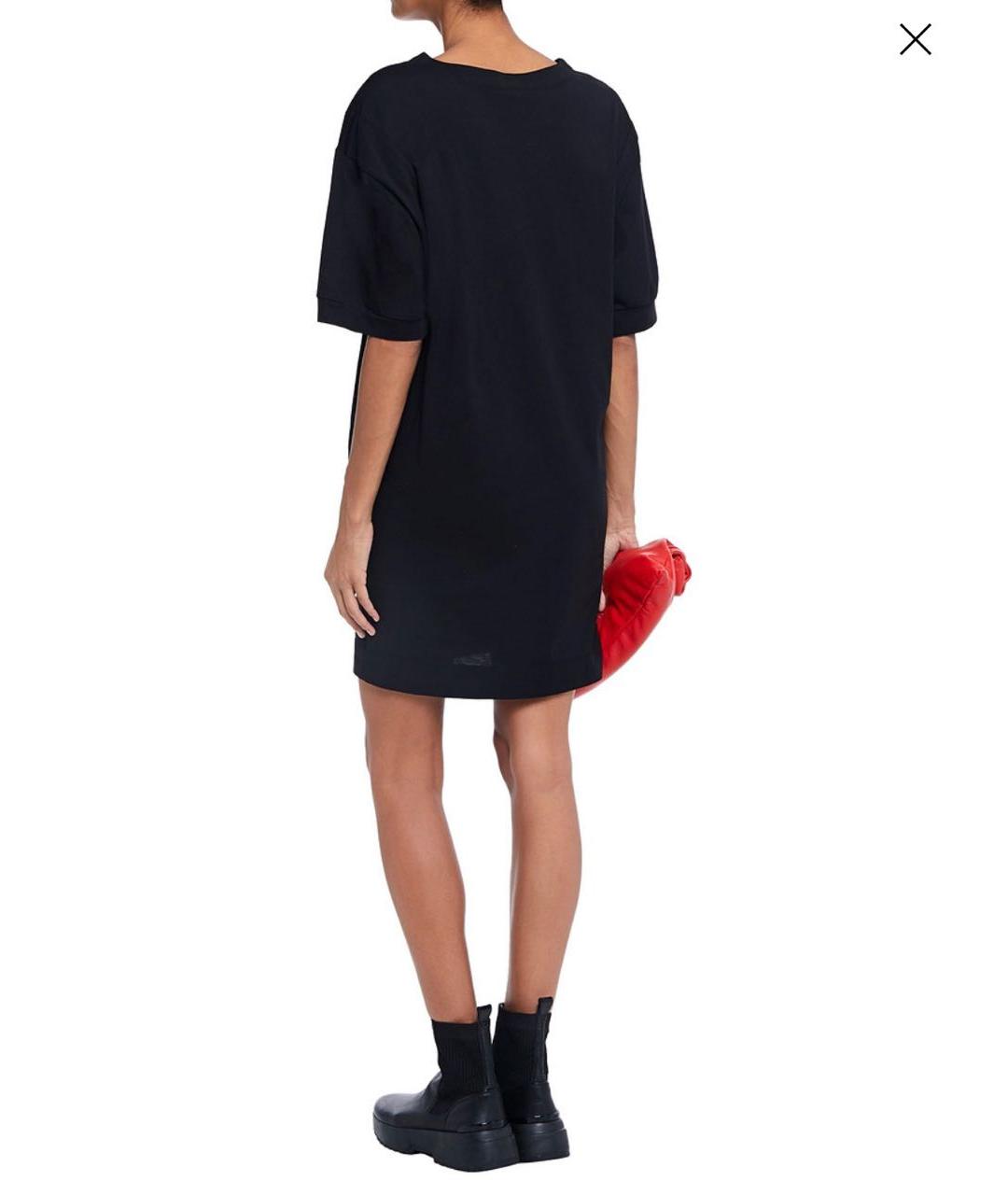 LOVE MOSCHINO Черная хлопковая футболка, фото 2