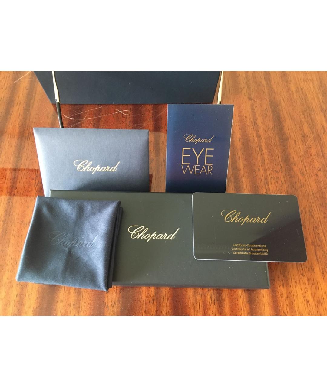 CHOPARD Черные пластиковые солнцезащитные очки, фото 7