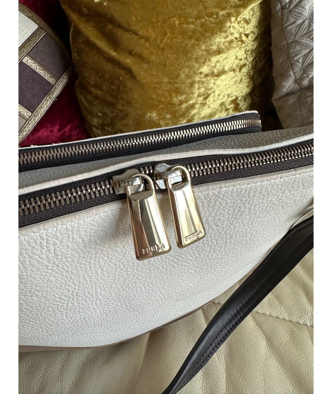 FURLA Бежевая кожаная сумка тоут, фото 4
