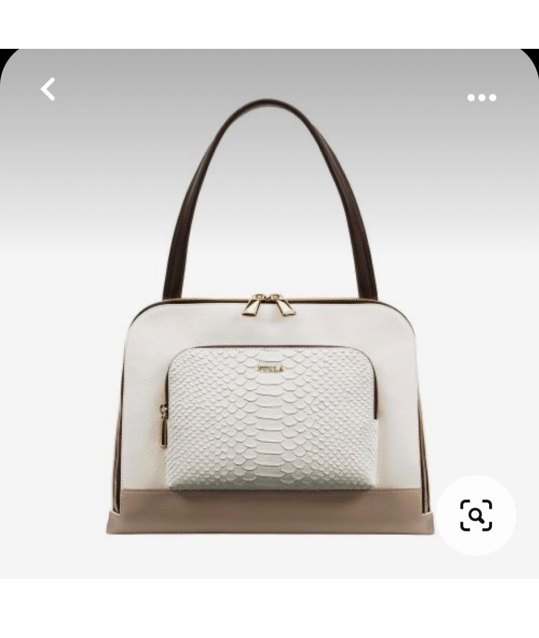 FURLA Бежевая кожаная сумка тоут, фото 7