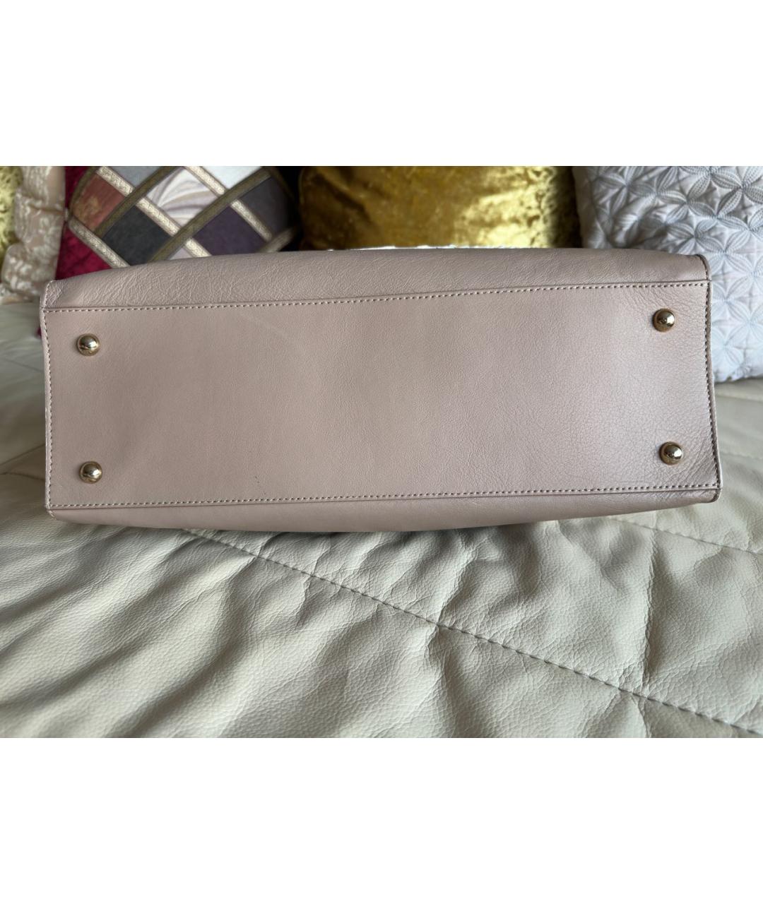 FURLA Бежевая кожаная сумка тоут, фото 3